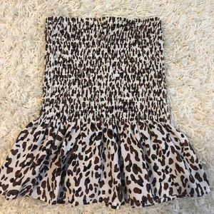 Missguided cheetah print mini skirt